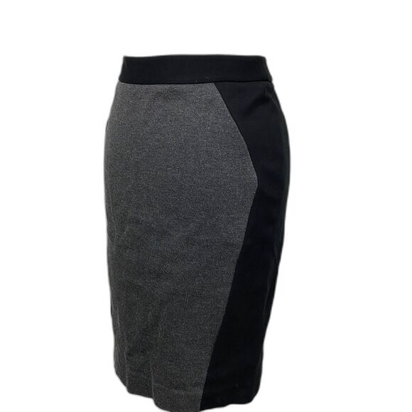 Ann Taylor Loft Colorblock Stretch Pencil Skirt Invisible Zip Office Chic Sz 2 - Picture 3 of 7